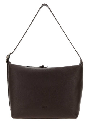 Brown leather large Loop shopping bag Bordeaux LOEWE (BB22003X01)
