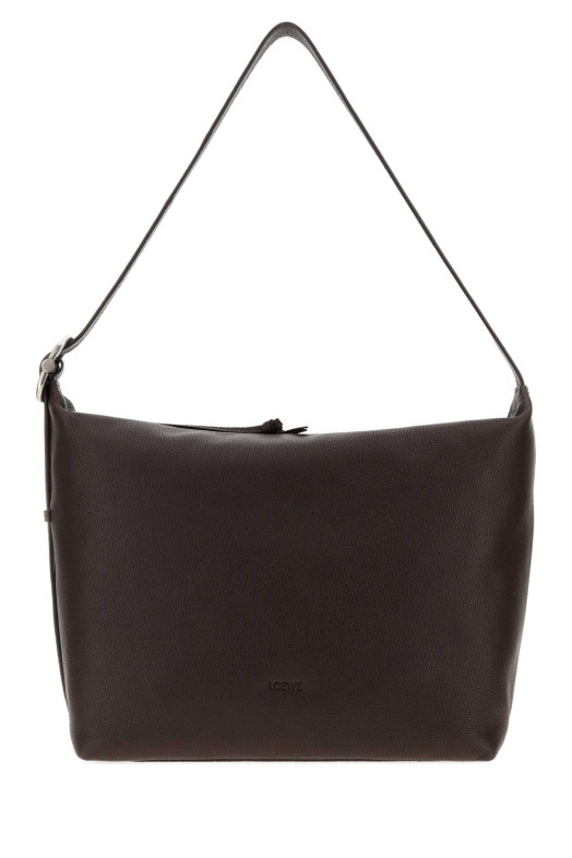 Brown leather large Loop shopping bag Bordeaux LOEWE (BB22003X01)