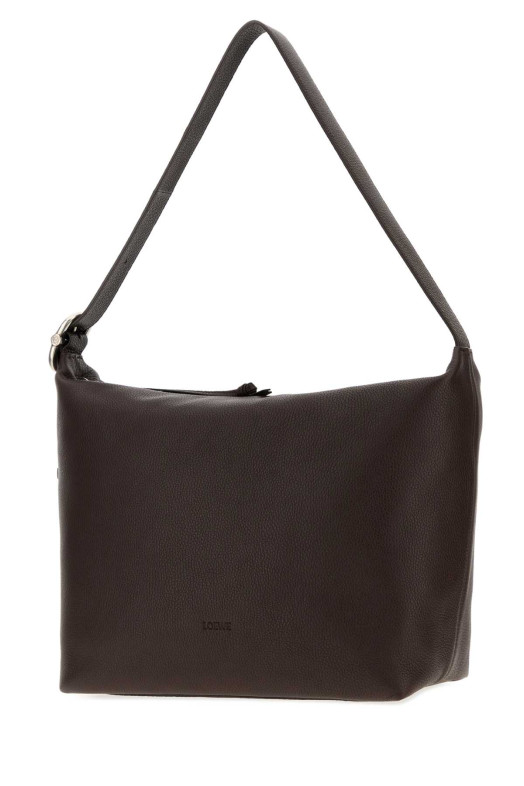 Brown leather large Loop shopping bag Bordeaux LOEWE (BB22003X01)