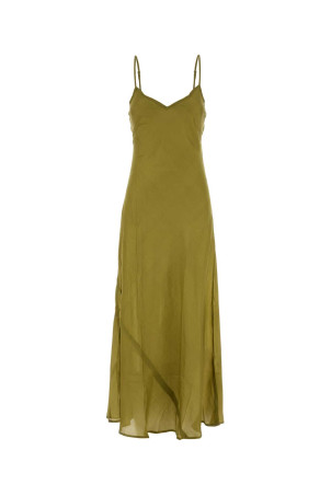 Pistachio silk Cecile dress THE ROSE IBIZA (CECILESLIPDRESS)