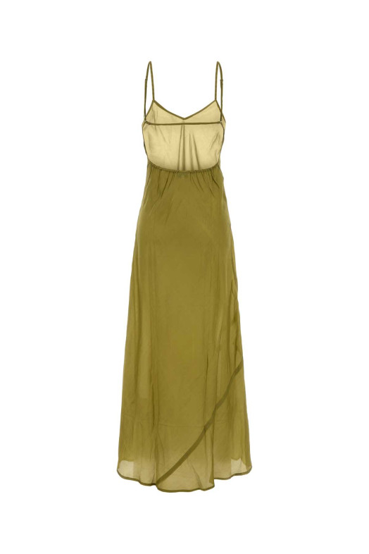 Pistachio silk Cecile dress THE ROSE IBIZA (CECILESLIPDRESS)