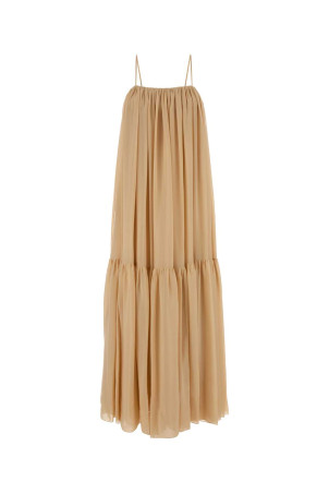 Skin pink silk long dress CHLOE (CH26SRO65101)