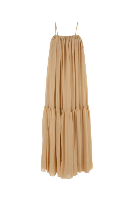 Skin pink silk long dress CHLOE (CH26SRO65101)