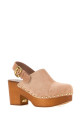 Antiqued pink suede Jeanette clogs CHLOE (CH26U10VRY)