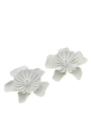 White metal ChloÃ© Bloom earrings Fuchsia CHLOE (CH26UJE14VAB)