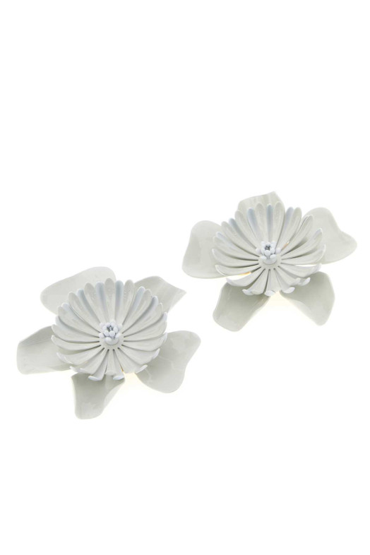 White metal ChloÃ© Bloom earrings Fuchsia CHLOE (CH26UJE14VAB)