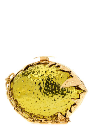 Two-tone metal ChloÃ© Tropicus Lemon clutch CHLOE (CH26US757P28)
