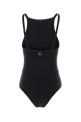 Black stretch nylon Millefleur swimsuit BLAZE (COST01)