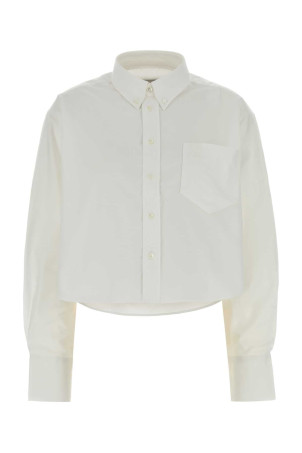 White oxford oversize shirt White AMI (FSH770CO0031)