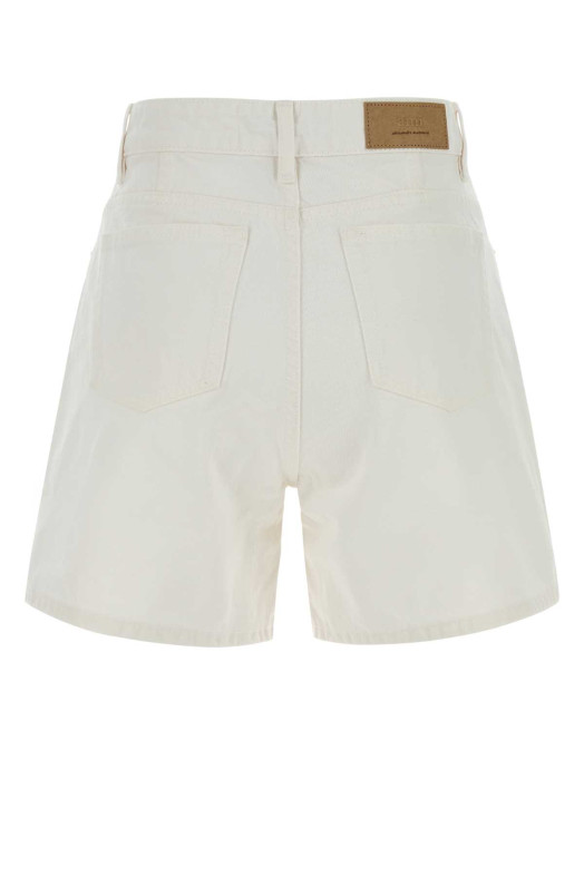 Белые джинсовые шорты AMI (FSO839DE0126) AMI PARIS