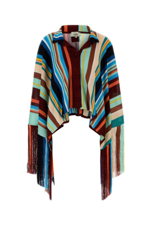 Embroidered knit poncho FENDI (FZJ612AYBZ)