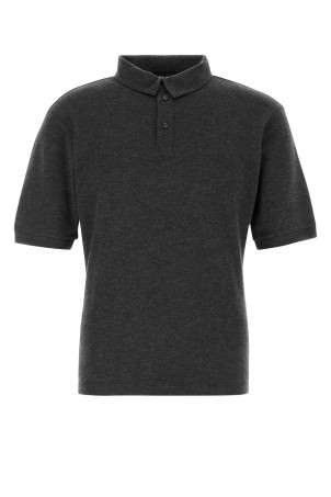 Graphite cashmere polo shirt GIORGIO ARMANI (GM000262TE10555)