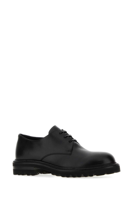 Black leather lace-up shoes GIORGIO ARMANI (GM002316AF20410)