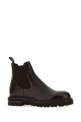 Chocolate leather ankle boots GIORGIO ARMANI (GM003881AF24894)
