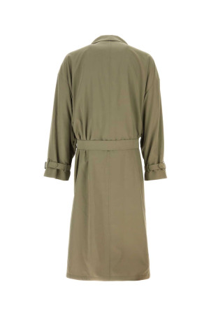 Sage green satin trench coat GIORGIO ARMANI (GM004524TE23790)