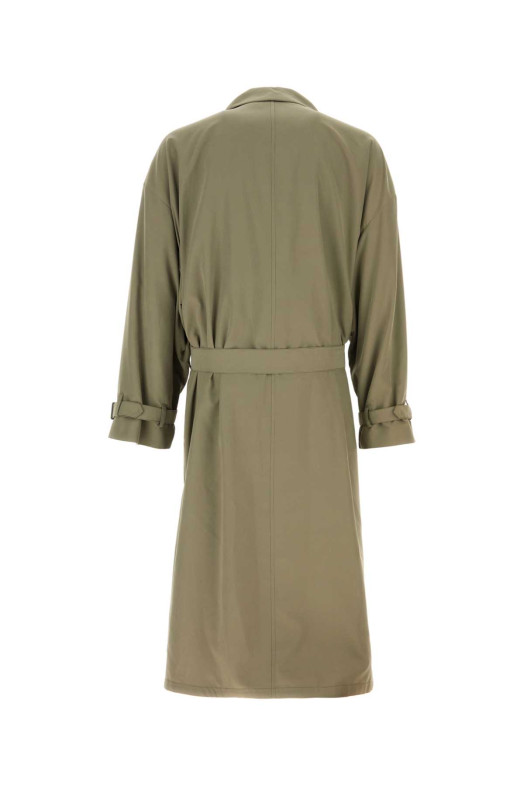 Sage green satin trench coat GIORGIO ARMANI (GM004524TE23790)
