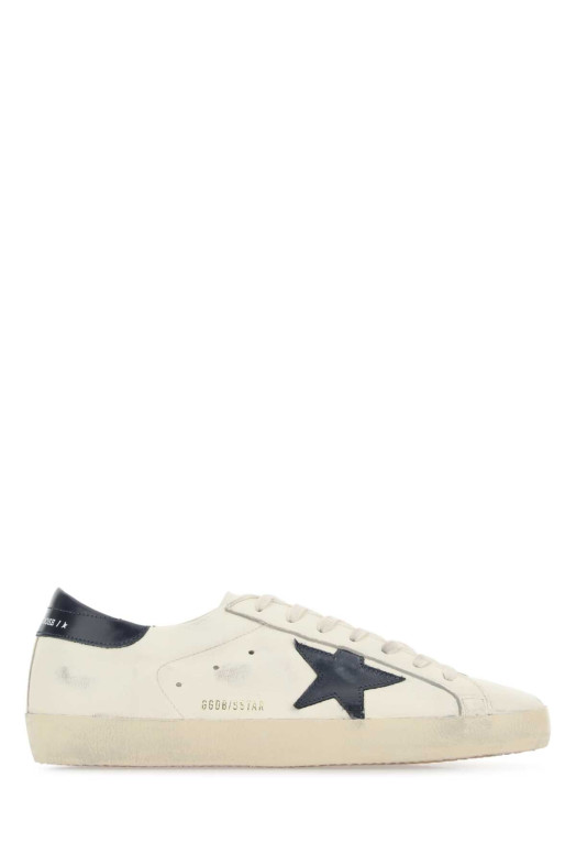 Многоцветные кожаные кроссовки Super Star бренда GOLDEN GOOSE DELUXE (GMF00101F004164)