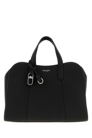 Black leather handbag GIORGIO ARMANI (GW003732AF14187)