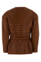 Caramel leather jacket GIORGIO ARMANI (GW003939AF28765)