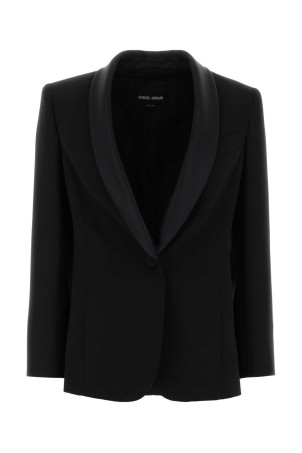 Black cady blazer GIORGIO ARMANI (GW003989TE16469)