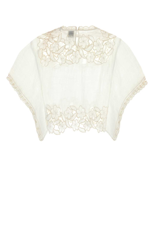 Белый топ из рамии Relda от ISABEL MARANT (HT0951FAD3J12I)