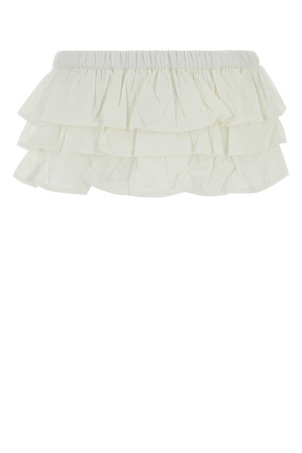 White cotton Jardin pant-skirt White GIMAGUAS (JARDINSHORTS)