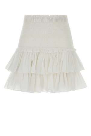 White cotton blend Naomi mini skirt ISABEL MARANT ETOILE (JU0022FCB3J04E)
