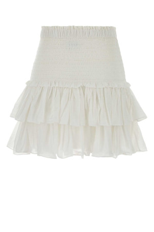 White cotton blend Naomi mini skirt ISABEL MARANT ETOILE (JU0022FCB3J04E)
