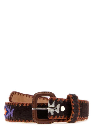 Dark brown fabric belt LATCH (LATCHCHOCOLATE)