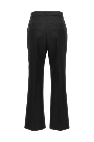 Брюки из шерсти с складками Черный JIL SANDER (J04KA0006J40001001) Брюки из шерсти с складками Черный JIL SANDER (J04KA0006J40001001)