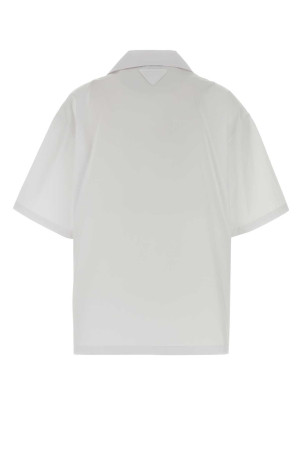 White poplin shirt Black PRADA (P447JRSOOO1918)
