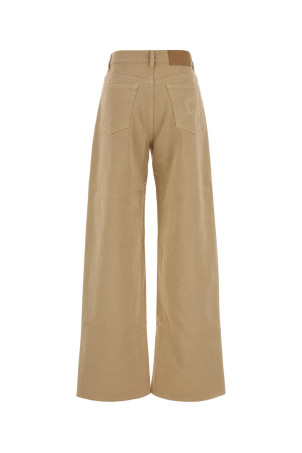Beige cotton wide-leg Narida pant BLAZE (PTJDN01DN)