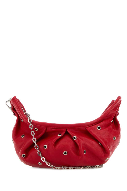 Red leather Pulsera crossbody bag Red GIMAGUAS (PULSERABAGSTUDS)
