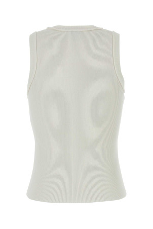 White viscose blend tank top White LOEWE (S359Y55K51)