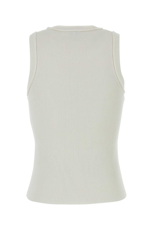 White viscose blend tank top White LOEWE (S359Y55K51)