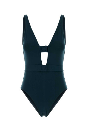 Petrol blue stretch nylon Exception swimsuit ERES (012604)