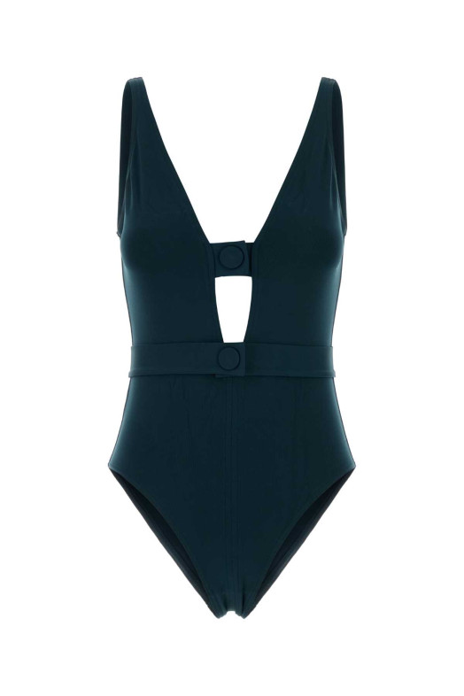 Petrol blue stretch nylon Exception swimsuit ERES (012604)