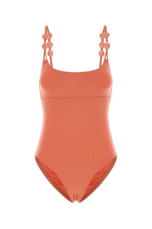 Peach stretch nylon Lynda swimsuit ERES (012623)