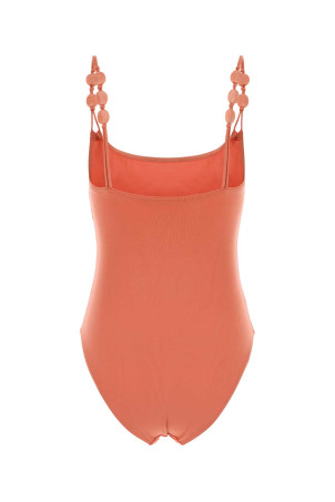 Peach stretch nylon Lynda swimsuit ERES (012623)