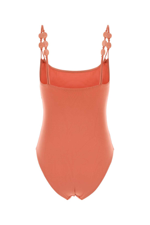 Peach stretch nylon Lynda swimsuit ERES (012623)