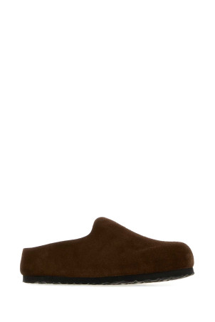 Brown suede Amsterdam slippers BIRKENSTOCK (1032552)