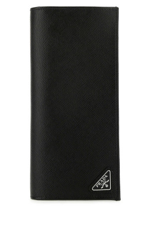 Black leather wallet Black PRADA (2MV836QHH)