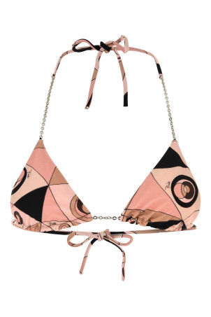 Printed stretch nylon bikini top EMILIO PUCCI (6HMX706H865)
