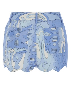 Printed cotton shorts White EMILIO PUCCI (6HRU116H788)