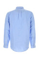 Льняная рубашка нежно-голубого цвета Blue POLO RALPH LAUREN (710966294)