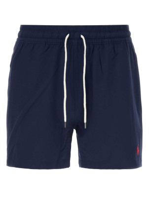 Navy blue stretch polyester swimming shorts POLO RALPH LAUREN (710B16721)