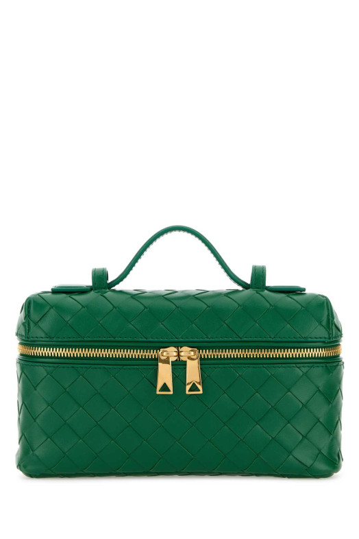 Зеленая кожаная мини-сумочка «Bang Bang» от BOTTEGA VENETA (789109V3IV1)