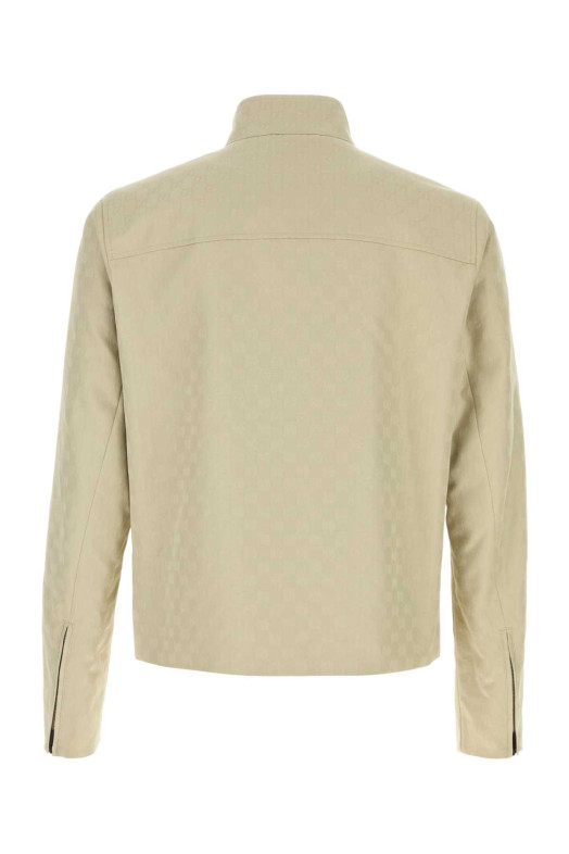 Хлопковая куртка GUCCI цвета «песок» (871650ZAUR4)