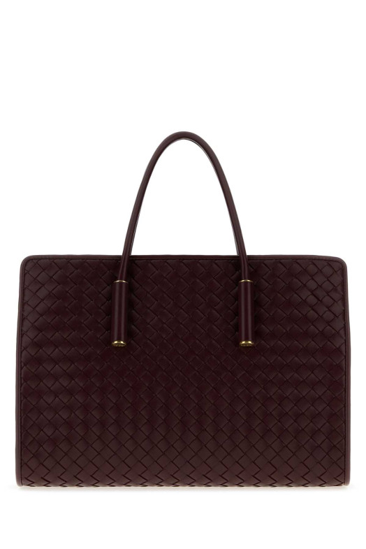 Aubergine leather small Barbara shopping bag BOTTEGA VENETA (875932V5KD0)