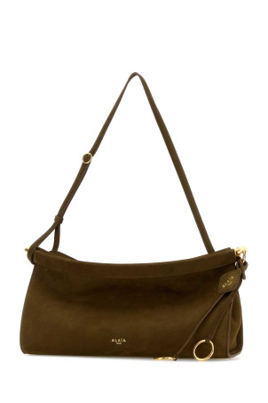 Olive green leather medium East West shoulder bag ALAIA (AA1S01430CA214)